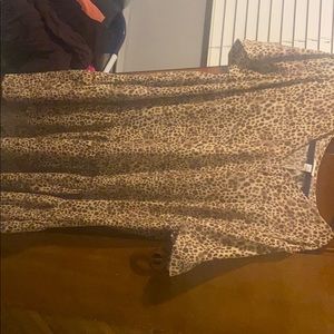 A New Day drop waist leopard dress